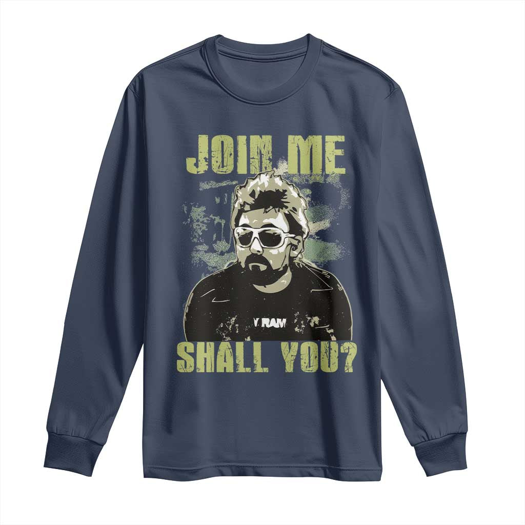 Adam Inspired Memorial Long Sleeve Shirt Join Me Shall You The Woo Tribute TS11 Navy Print Your Wear