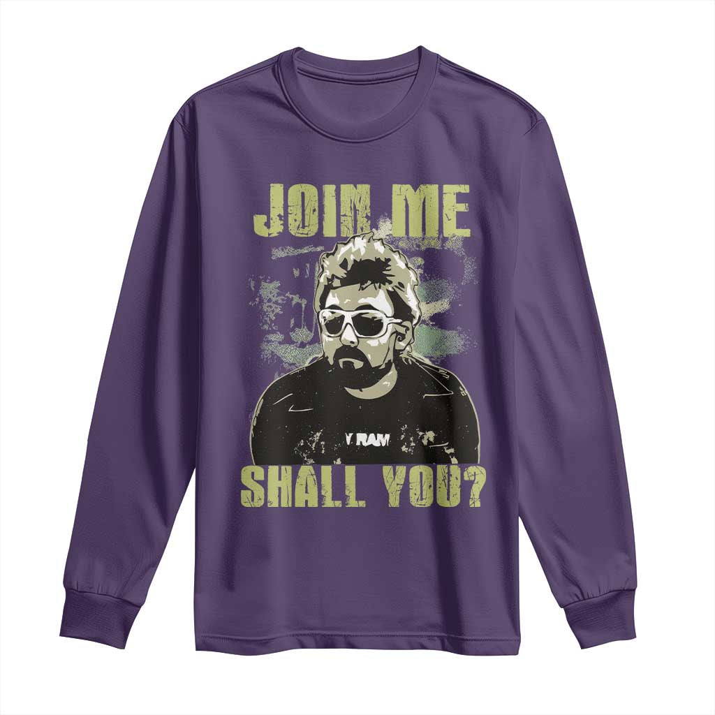 Adam Inspired Memorial Long Sleeve Shirt Join Me Shall You The Woo Tribute TS11 Purple Print Your Wear