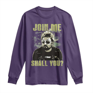 Adam Inspired Memorial Long Sleeve Shirt Join Me Shall You The Woo Tribute TS11 Purple Print Your Wear