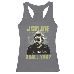 Adam Inspired Memorial Racerback Tank Top Join Me Shall You The Woo Tribute TS11 Charcoal Print Your Wear