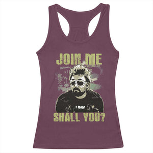Adam Inspired Memorial Racerback Tank Top Join Me Shall You The Woo Tribute TS11 Maroon Print Your Wear