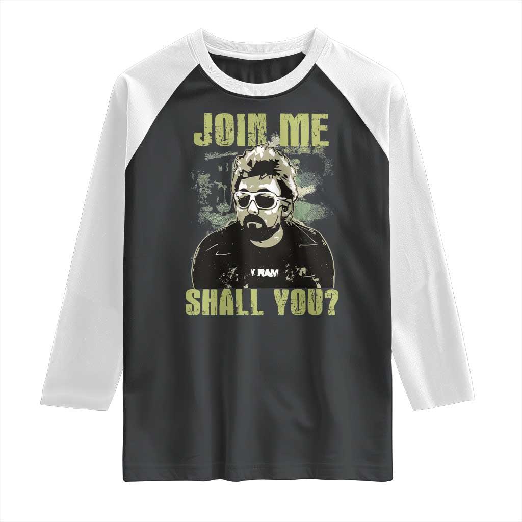 Adam Inspired Memorial Raglan Shirt Join Me Shall You The Woo Tribute TS11 Black White Print Your Wear