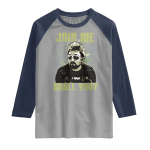 Adam Inspired Memorial Raglan Shirt Join Me Shall You The Woo Tribute TS11 Sport Gray Navy Print Your Wear
