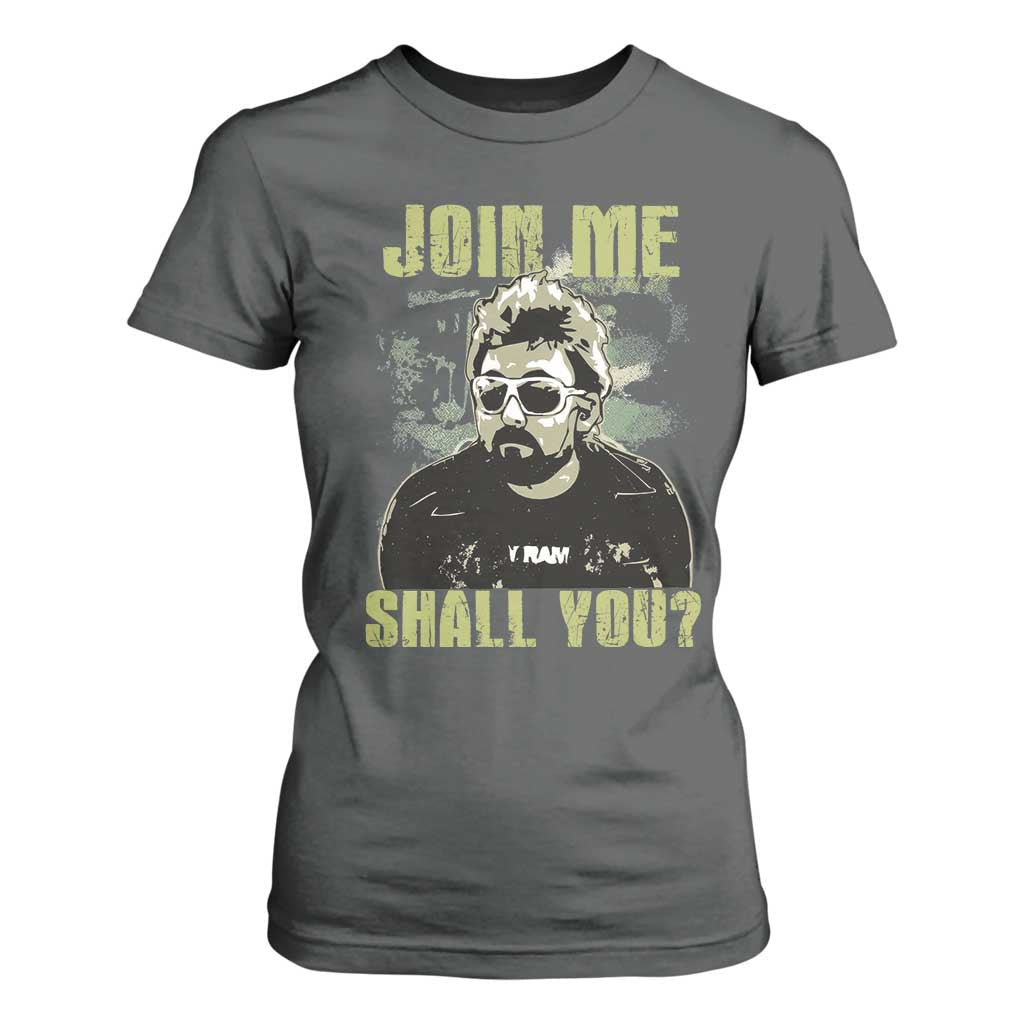 Adam Inspired Memorial T Shirt For Women Join Me Shall You The Woo Tribute TS11 Dark Heather Print Your Wear