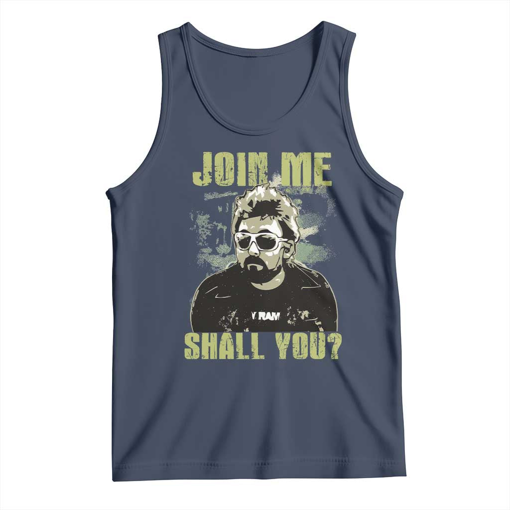 Adam Inspired Memorial Tank Top Join Me Shall You The Woo Tribute TS11 Navy Print Your Wear