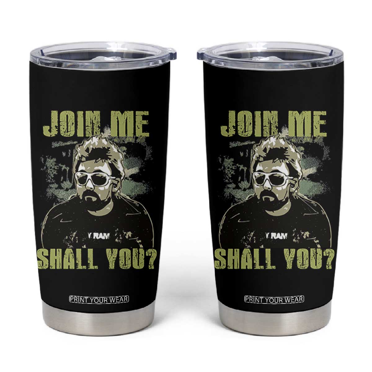 Adam Inspired Memorial Tumbler Cup Join Me Shall You The Woo Tribute TS11 Black Print Your Wear