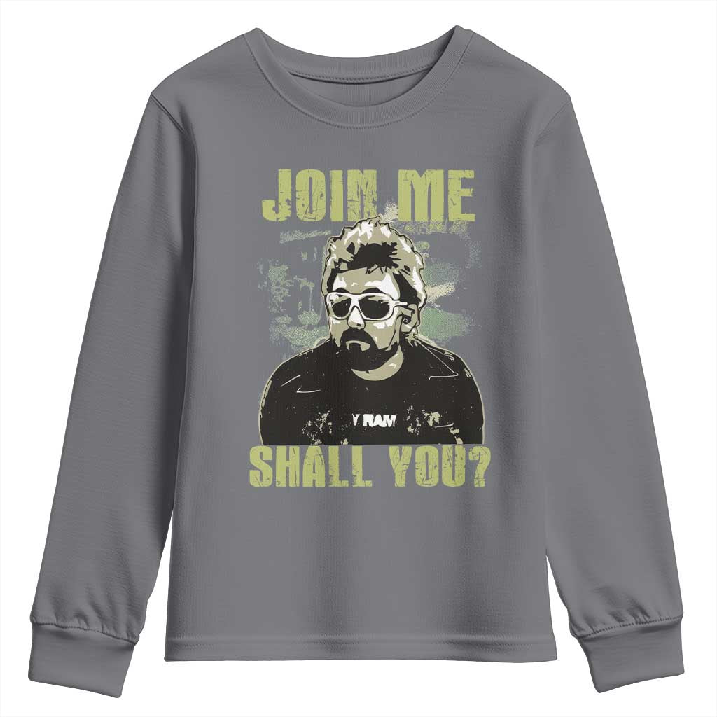 Adam Inspired Memorial Youth Sweatshirt Join Me Shall You The Woo Tribute TS11 Charcoal Print Your Wear