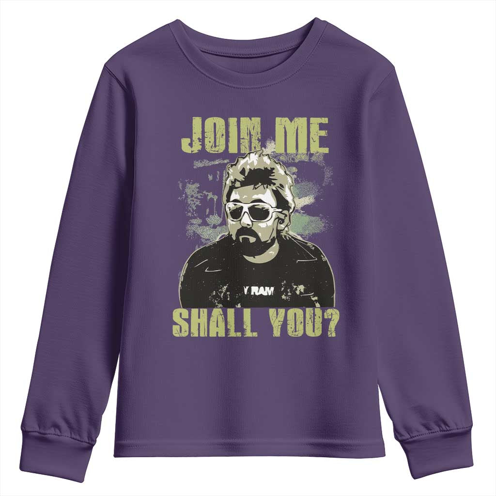 Adam Inspired Memorial Youth Sweatshirt Join Me Shall You The Woo Tribute TS11 Purple Print Your Wear