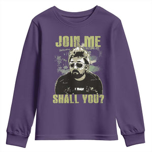 Adam Inspired Memorial Youth Sweatshirt Join Me Shall You The Woo Tribute TS11 Purple Print Your Wear