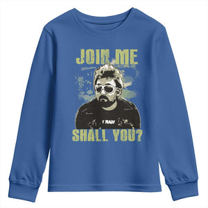 Adam Inspired Memorial Youth Sweatshirt Join Me Shall You The Woo Tribute TS11 Royal Blue Print Your Wear