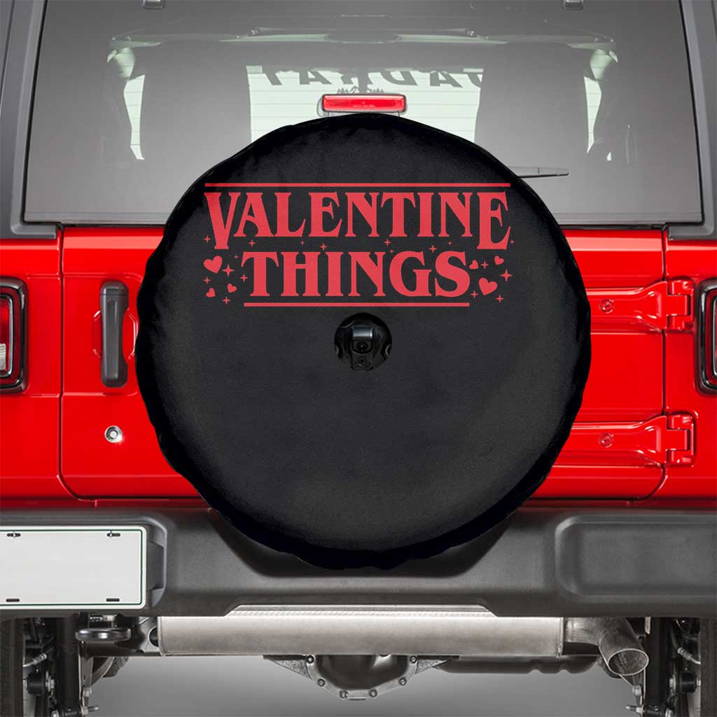 Funny Valentine Things Spare Tire Cover Romantic Stranger Valentine's Day Movie TS11 Black Print Your Wear