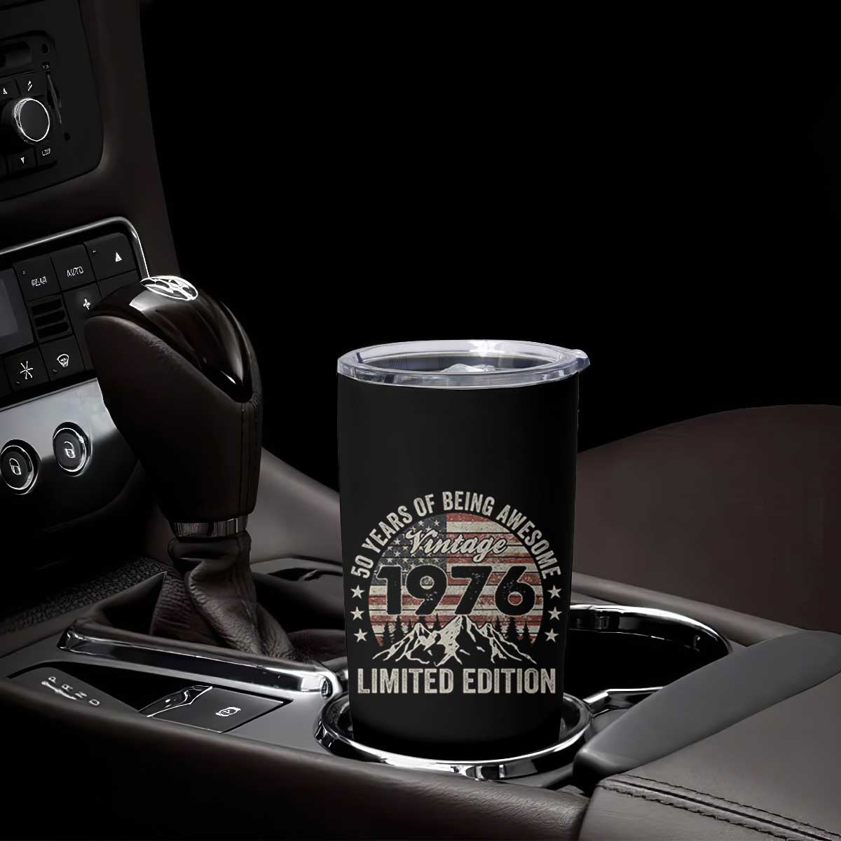 50th Birthday Vintage 1976 Limited Edition Tumbler Cup 50 Years Of Being Awesome American Flag TS11 Print Your Wear