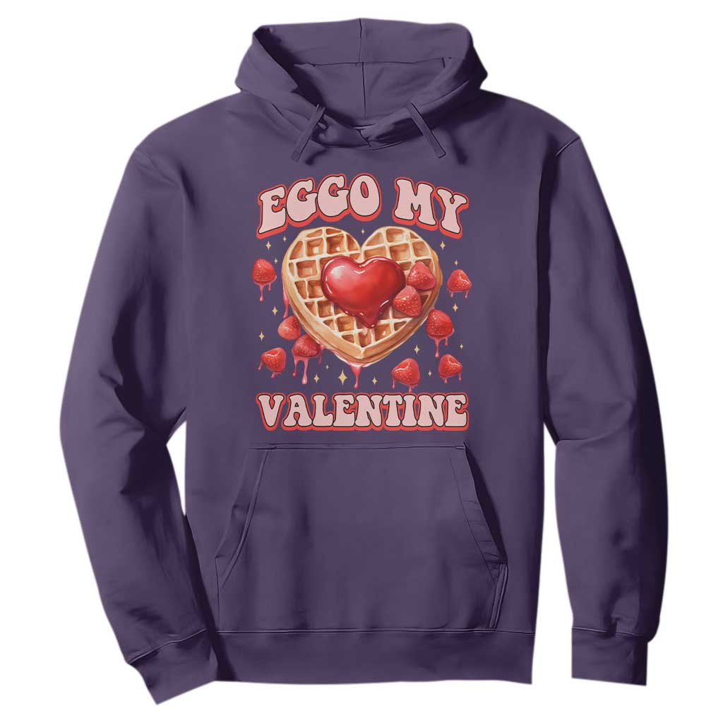 Eggo My Valentine Hoodie Funny Romantic Stranger Valentine's Day TS11 Purple Print Your Wear
