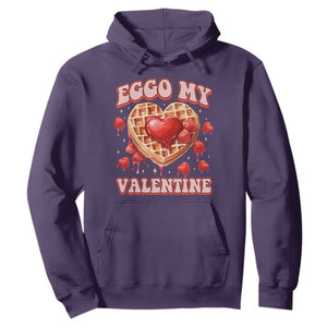 Eggo My Valentine Hoodie Funny Romantic Stranger Valentine's Day TS11 Purple Print Your Wear