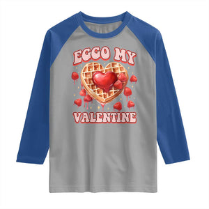 Eggo My Valentine Raglan Shirt Funny Romantic Stranger Valentine's Day TS11 Sport Gray Royal Print Your Wear