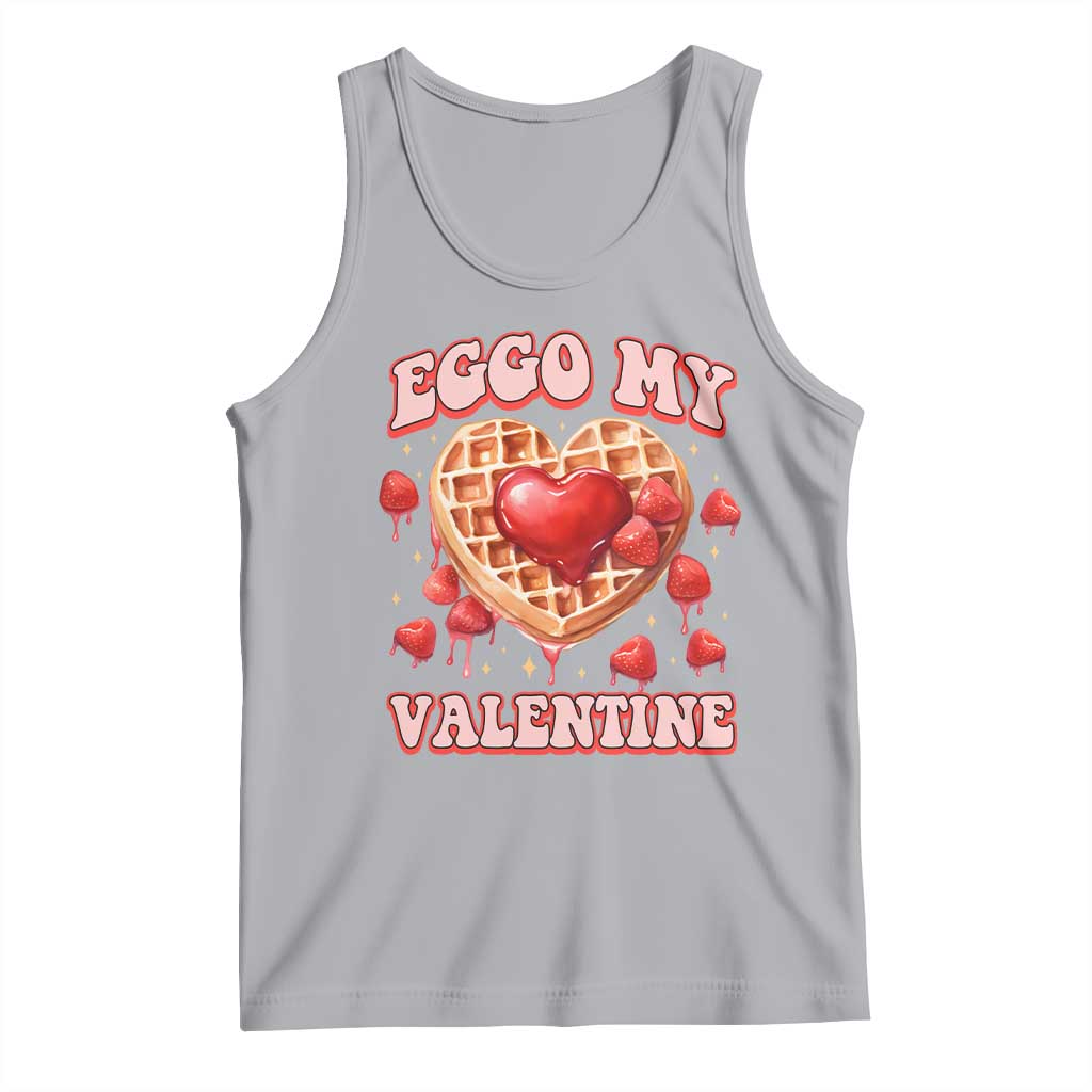 Eggo My Valentine Tank Top Funny Romantic Stranger Valentine's Day TS11 Athletic Heather Print Your Wear