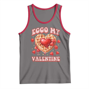 Eggo My Valentine Tank Top Funny Romantic Stranger Valentine's Day TS11 Deep Heather Red Print Your Wear