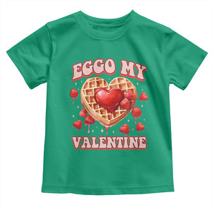 Eggo My Valentine Toddler T Shirt Funny Romantic Stranger Valentine's Day TS11 Irish Green Print Your Wear