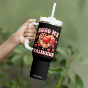 Eggo My Valentine Tumbler With Handle Funny Romantic Stranger Valentine's Day TS11 Print Your Wear