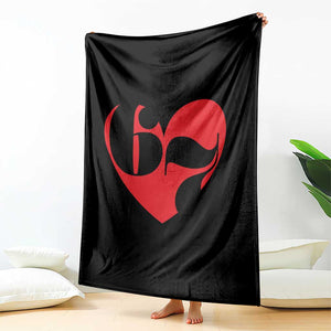 Funny Six Seven 67 Meme Valentines Day Red Heart Throw Blanket TS11 Print Your Wear