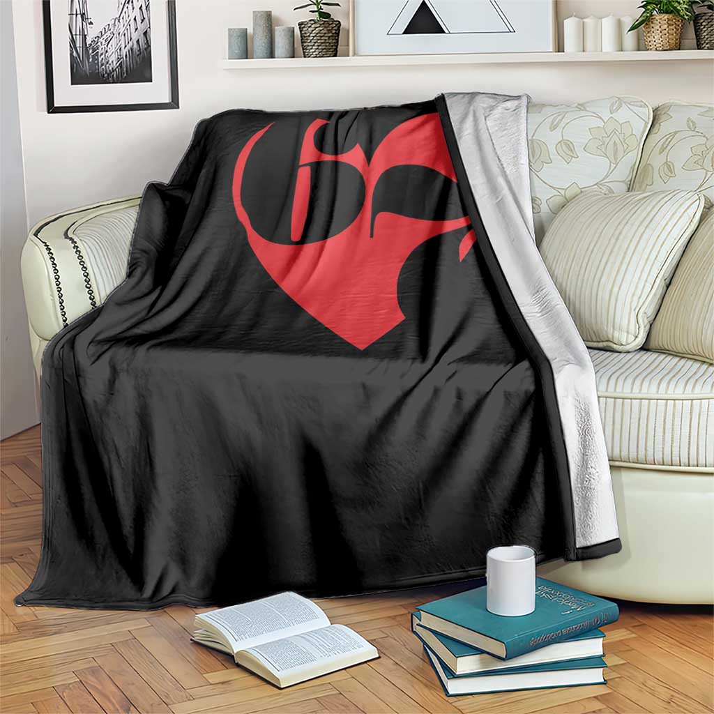 Funny Six Seven 67 Meme Valentines Day Red Heart Throw Blanket TS11 Print Your Wear