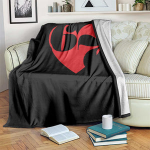 Funny Six Seven 67 Meme Valentines Day Red Heart Throw Blanket TS11 Print Your Wear