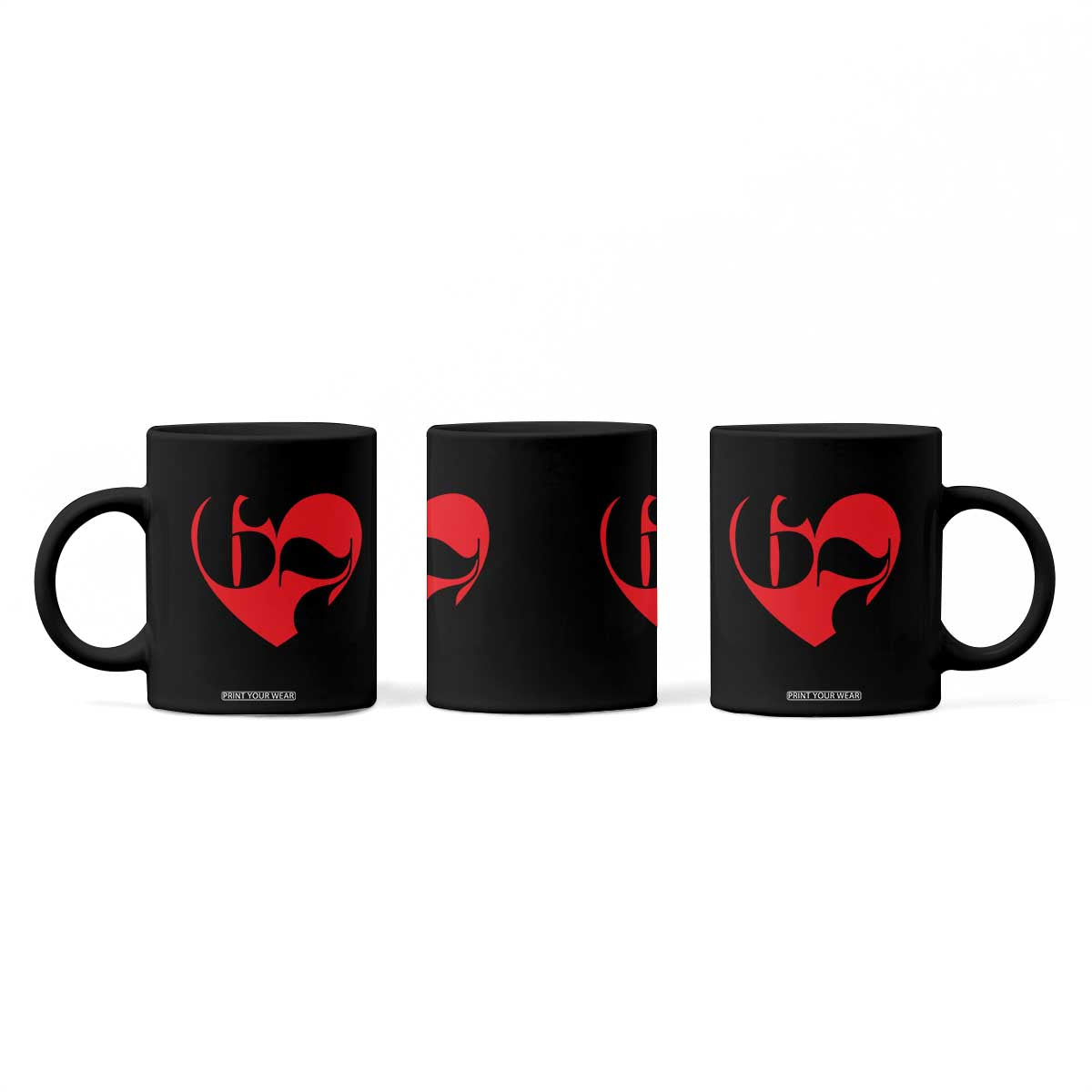 Funny Six Seven 67 Meme Valentines Day Red Heart Coffee Mug TS11 Print Your Wear