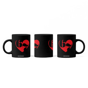 Funny Six Seven 67 Meme Valentines Day Red Heart Coffee Mug TS11 Print Your Wear
