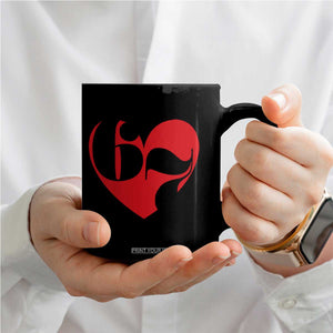 Funny Six Seven 67 Meme Valentines Day Red Heart Coffee Mug TS11 Print Your Wear