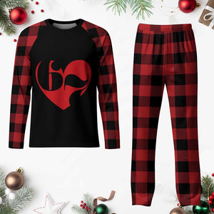 Funny Six Seven 67 Meme Valentines Day Red Heart Plaid Pajama Set TS11 Buffalo Plaid Print Your Wear