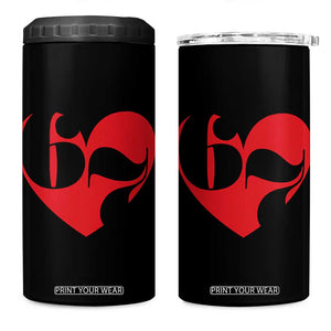 Funny Six Seven 67 Meme Valentines Day Red Heart 4 in 1 Can Cooler Tumbler TS11 One Size: 16 oz Black Print Your Wear