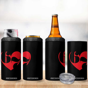 Funny Six Seven 67 Meme Valentines Day Red Heart 4 in 1 Can Cooler Tumbler TS11 Print Your Wear