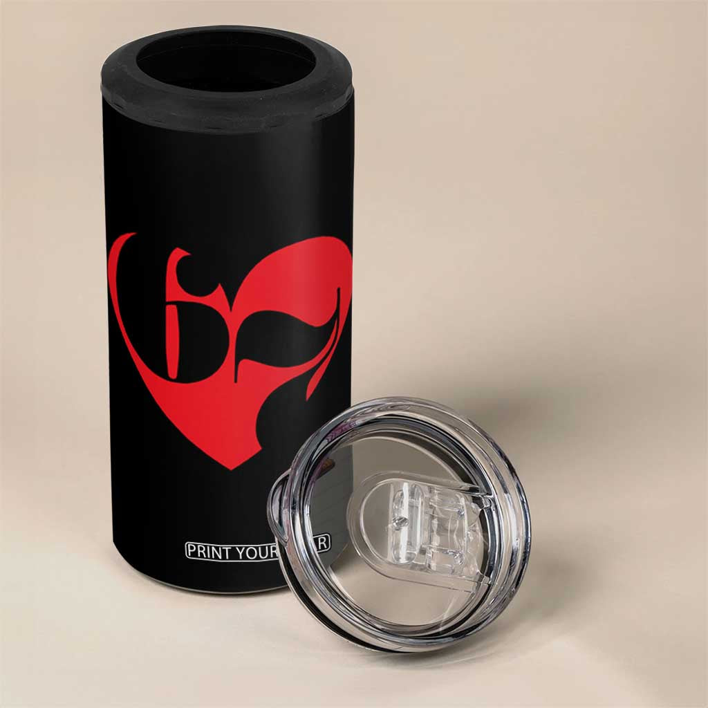 Funny Six Seven 67 Meme Valentines Day Red Heart 4 in 1 Can Cooler Tumbler TS11 Print Your Wear