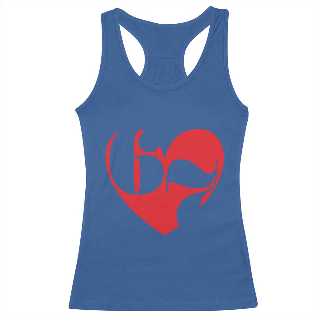 Funny Six Seven 67 Meme Valentines Day Red Heart Racerback Tank Top TS11 Royal Blue Print Your Wear