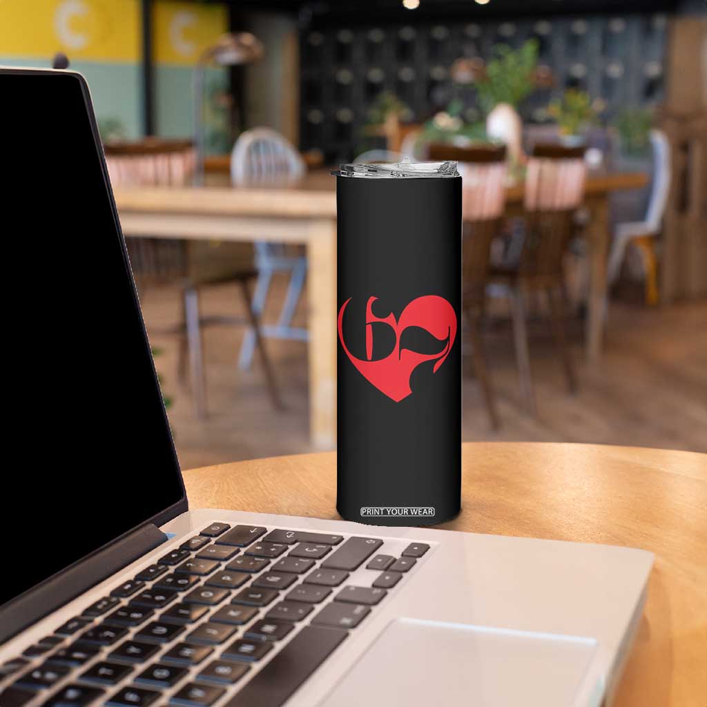 Funny Six Seven 67 Meme Valentines Day Red Heart Skinny Tumbler TS11 Print Your Wear