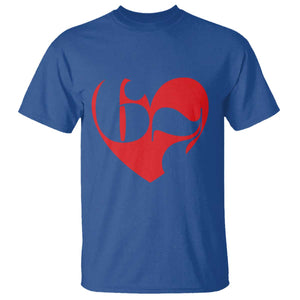 Funny Six Seven 67 Meme Valentines Day Red Heart T Shirt TS11 Royal Blue Print Your Wear