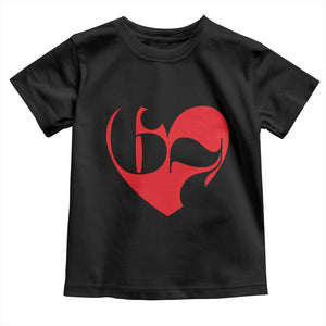 Funny Six Seven 67 Meme Valentines Day Red Heart Toddler T Shirt TS11 Black Print Your Wear
