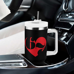 Funny Six Seven 67 Meme Valentines Day Red Heart Tumbler With Handle TS11 Print Your Wear