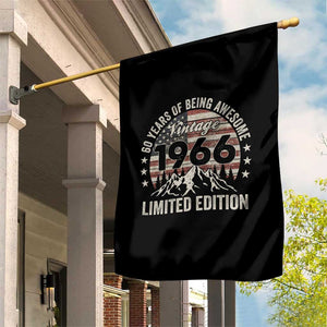 60th Birthday Vintage 1966 Limited Edition Garden Flag 60 Years Of Being Awesome American Flag TS11 Print Your Wear