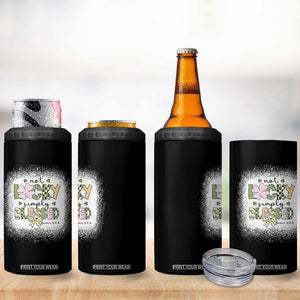 Not Lucky Simply Blessed 4 in 1 Can Cooler Tumbler Blessed Christian Shamrocks St Patricks Day TS11 Print Your Wear