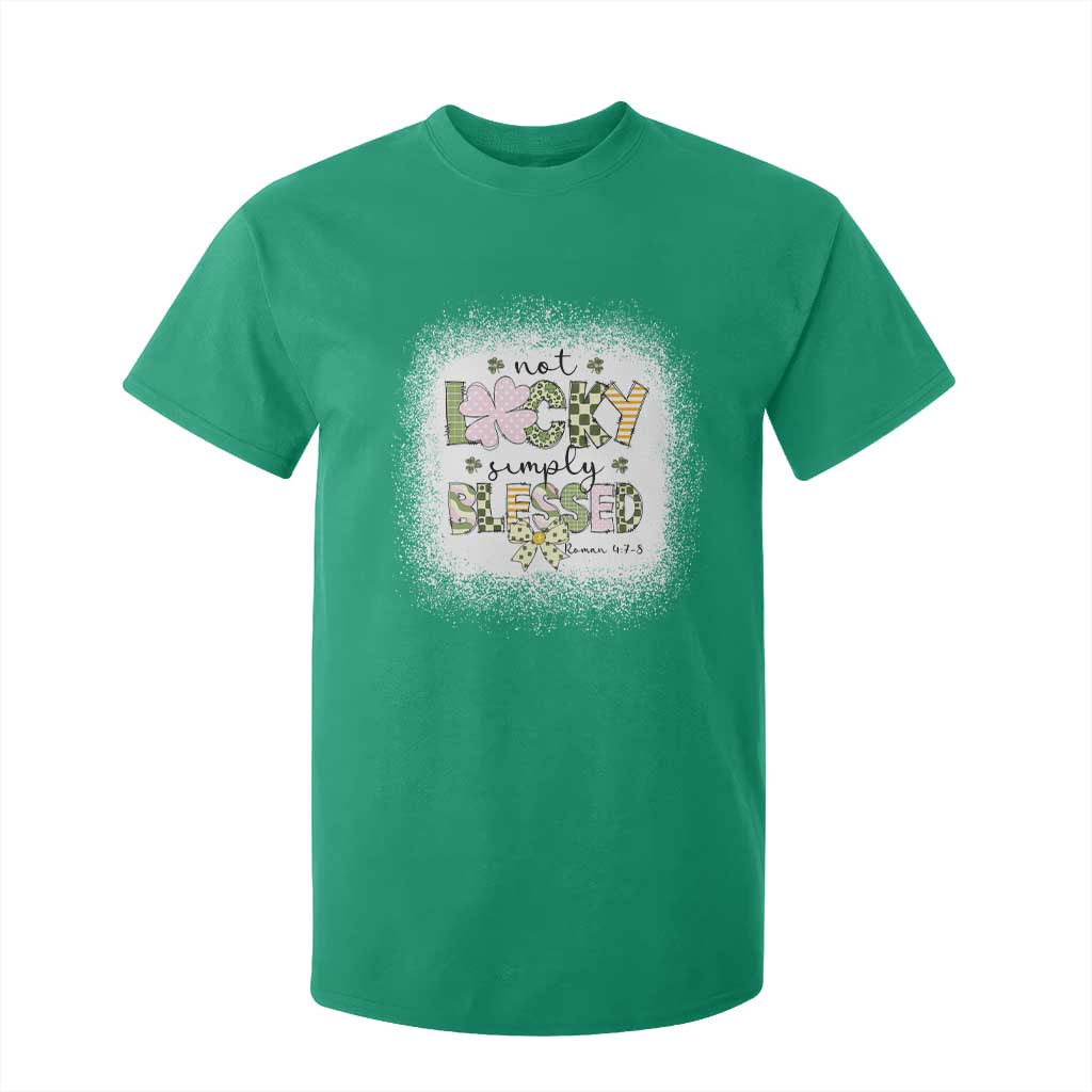 Not Lucky Simply Blessed T Shirt For Kid Blessed Christian Shamrocks St Patricks Day TS11 Irish Green Print Your Wear