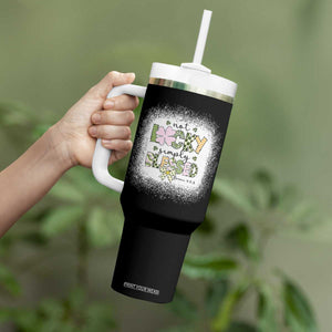 Not Lucky Simply Blessed Tumbler With Handle Blessed Christian Shamrocks St Patricks Day TS11 Print Your Wear