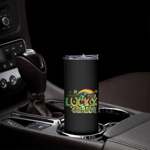 Funny St Patrick's Day Lucky Charm Skinny Tumbler Rainbow Gold Pot Clover TS11 Print Your Wear