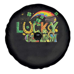 Funny St Patrick's Day Lucky Charm Spare Tire Cover Rainbow Gold Pot Clover TS11 Print Your Wear