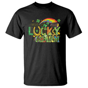 Funny St Patrick's Day Lucky Charm T Shirt Rainbow Gold Pot Clover TS11 Black Print Your Wear