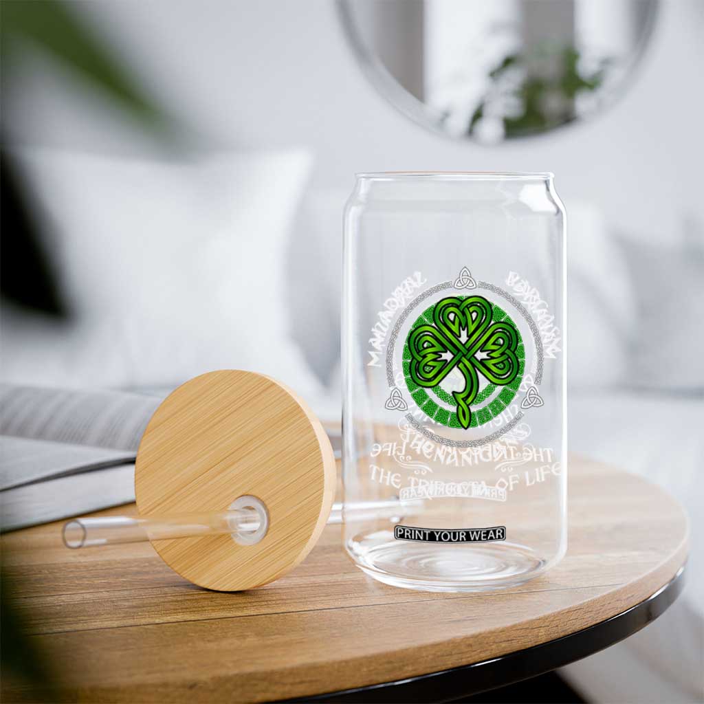 Funny St Patricks Day Irish Pride Glass Can Malarkey Sarcasm Shenanigans The Trifecta Of Life TS11 Print Your Wear