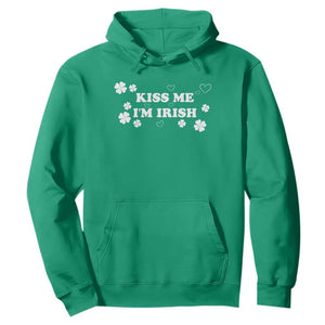 Funny Kiss Me I'm Irish St Patricks Day Hoodie TS11 Irish Green Print Your Wear