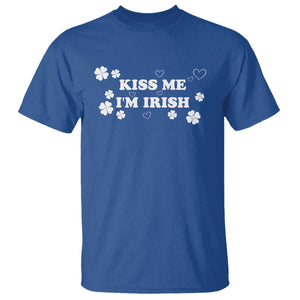 Funny Kiss Me I'm Irish St Patricks Day T Shirt TS11 Royal Blue Print Your Wear