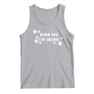 Funny Kiss Me I'm Irish St Patricks Day Tank Top TS11 Athletic Heather Print Your Wear