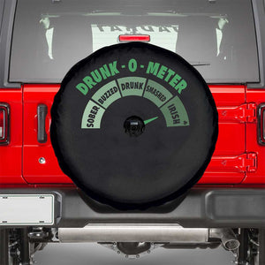 Funny Irish St. Patrick's Day Spare Tire Cover Drunk-O-Meter Drinking Party Shamrock TS11 Black Print Your Wear